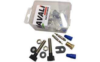 Juego de válvulas Tubeless Navali cuadrada 44 mm