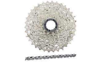 Grupo Shimano 105 Di2 R7100 - Cassette y cadena