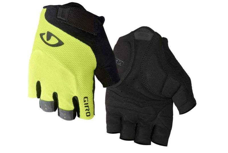 Guantes cortos / Largos Giro Bravo gel cortos amarillo