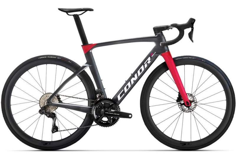 Bicicleta Conor Volcano Aero Dura-Ace 2025 - gris oscuro