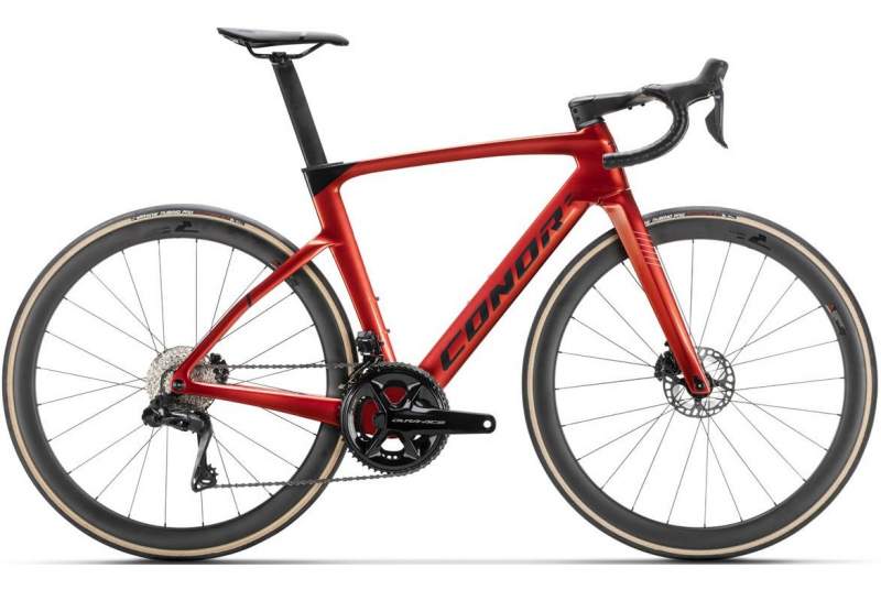 Bicicleta Conor Volcano Aero Dura-Ace 2025 - rojo