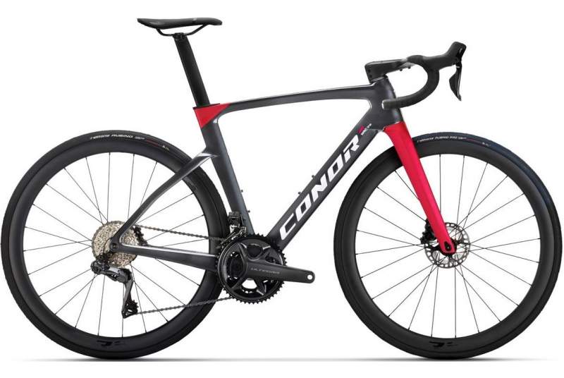 Bicicleta Conor Volcano Aero Ultegra Di2 2025 - gris oscuro