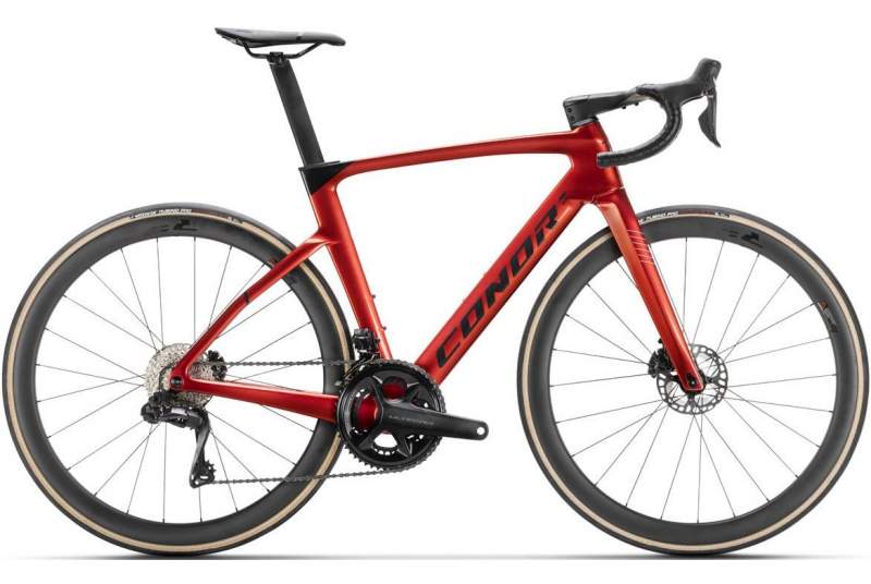 Bicicleta Conor Volcano Aero Ultegra Di2 2025 - rojo