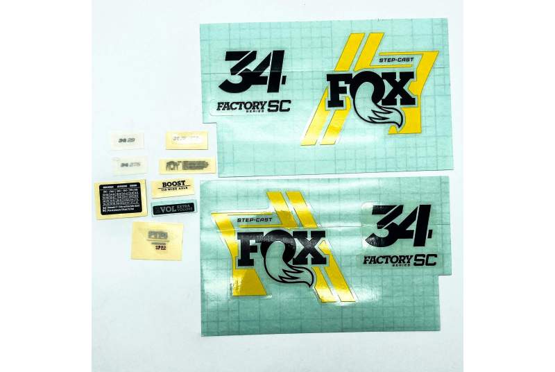 Adhesivo Fox 34 SC F-S 29/27.5 Negro/Amarillo 2019