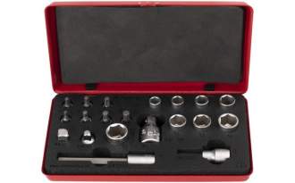 Juego de llaves Unior de vaso y punta