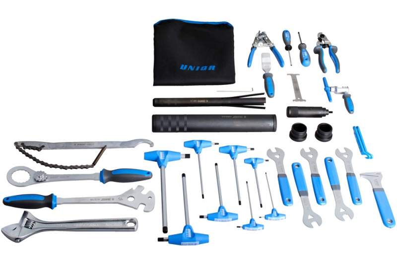 Juego de herramientas Unior para bicicleta 37