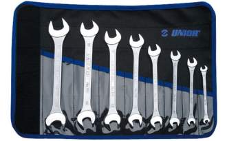 Juego Unior de llaves fijas en enrollable