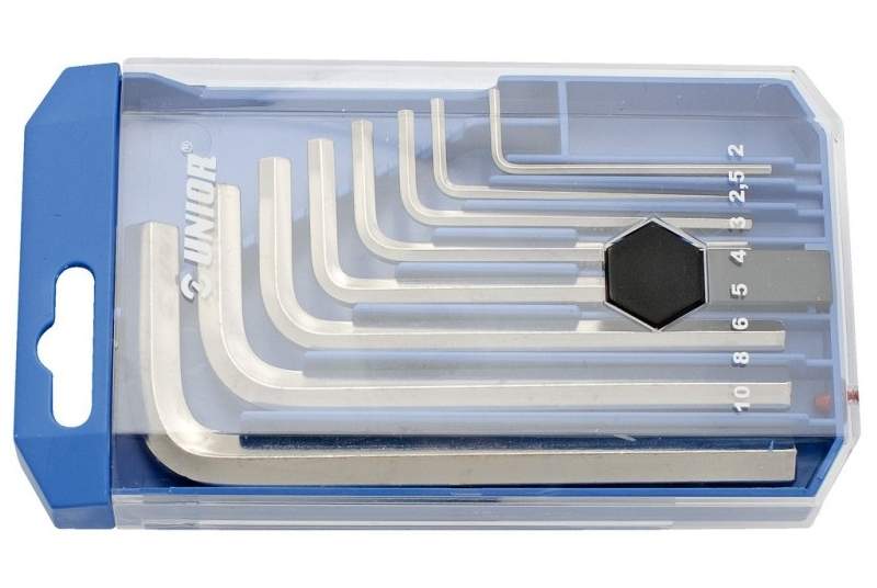 Juego de llaves allen Unior 2-10/8