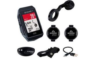 Kit ciclocomputador GPS Sigma Rox 11.1 EVO Sensor 150+ Funciones - negro