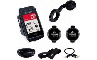 Kit ciclocomputador GPS Sigma Rox 11.1 EVO Sensor 150+ Funciones - blanco