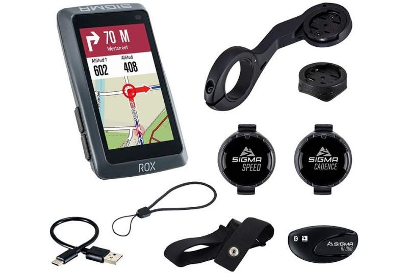 Kit ciclocomputador GPS Sigma Rox 12.1 EVO - gris