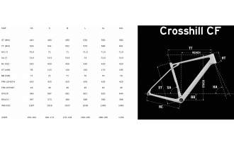 Geometría Bicicleta Lapierre Crosshill CF 9.0 2026